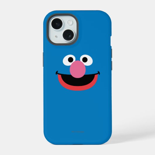 グローバー顔アート iPhone 15ケース (裏面)