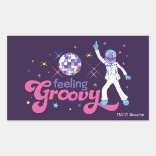 グローバー の感じGroovy 長方形シール