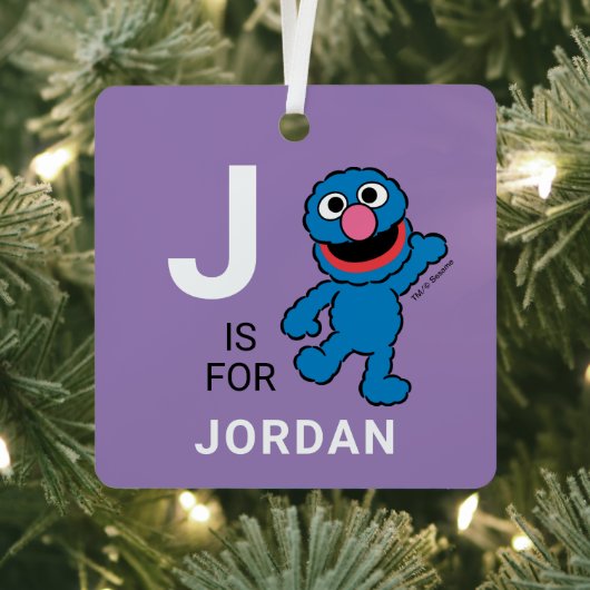 グローバー |名パーソナライズされた前(写真付き) メタルオーナメント (インサイチュ)