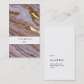 グローバ抽象芸術大理石フェイク金ゴールド 名刺 (正面/裏面)