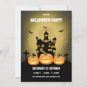 グローパンプキンハ幽霊のよく出るウスハローウィンパーティ 招待状 (正面)