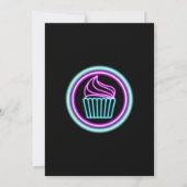 グローパーティの招待状ネオンバースデーパーティー 招待状 (裏面)