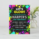 グローパーティの招待状 |グローバースデーパーティー招待状 招待状 (スタンド正面)