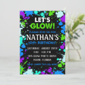 グローパーティの招待状 |グローバースデーパーティー招待状 招待状 (スタンド正面)