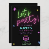 グローパーティの招待状 招待状 (正面/裏面)