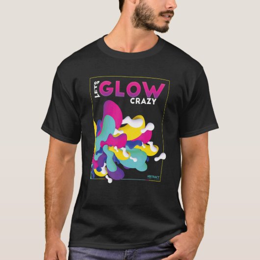 グローパーティーのグロー熱狂する Tシャツ (正面)