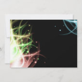 グローパーティー誕生日招待状 招待状 (裏面)