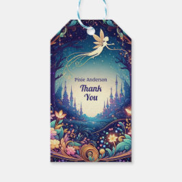 グローフェアリーパーティーテーマ – 暗い後のおとぎ話 ギフトタグ