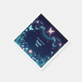 グローフェアリーパーティーテーマ – 暗い後のおとぎ話 スタンダードカクテルナプキン (角)