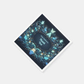 グローフェアリーパーティーテーマ – 暗い後のおとぎ話 スタンダードカクテルナプキン (角)