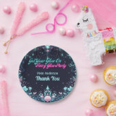 グローフェアリーパーティーテーマ – 暗い後のおとぎ話 ペーパープレート (パーティー)