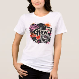 グローフローラルコズミックコラージュ グラフィックTシャツ トライブレンドＴシャツ