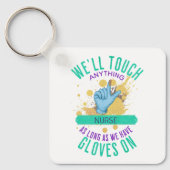 グローブおもしろいカスタマイズ(医療業務) -ナース キーホルダー (正面)