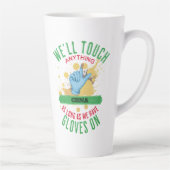 グローブおもしろいカスタマイズ（医療業務） - CRNA カフェラテマグ (右)