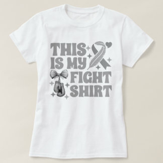 グローブこれは脳腫瘍の私のファイトシャツだ Tシャツ