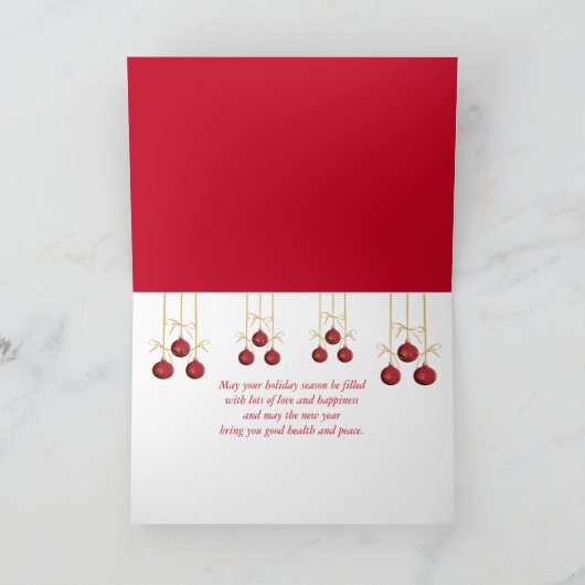 グローブのクリスマスアイスハート シーズンカード (内部)