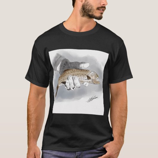 グローブの中のスポッテドトラウト Tシャツ (正面)