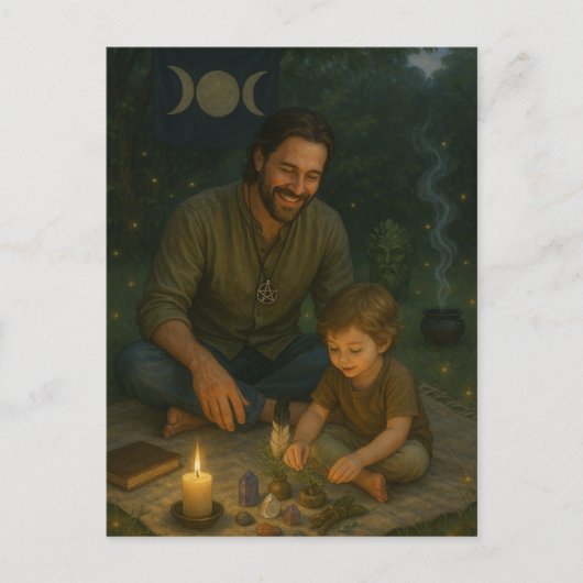 グローブの父 ポストカード (正面)