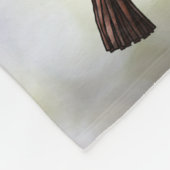 グローブの赤い尾のタカ フリースブランケット (角)