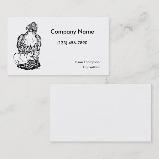 グローブの赤尾ホーク 名刺 (正面/裏面)