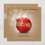 グローブオーナメントホリデーカード シーズンカード (正面/裏面)