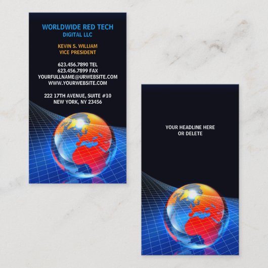 グローブグリッド名刺 名刺 (正面/裏面)