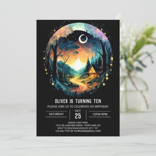 グローブコテエレガントジェーレ誕生日 招待状 (スタンド正面)