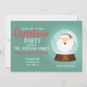 グローブサンタクロース顔 招待状 (正面)