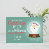 グローブサンタクロース顔 招待状 (スタンド正面)