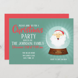 グローブサンタクロース顔 招待状