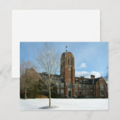 グローブシティ大学の冬のロックウェル シーズンカード (正面/裏面)