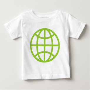 グローブシンボル – 火星緑 ベビーTシャツ