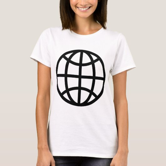 グローブシンボル – 黒 Tシャツ (正面)