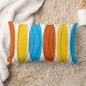 グローブストライプ装飾用クッションイエローバックランバー ランバークッション (ブランケット)