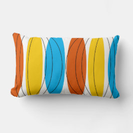 グローブストライプ装飾用クッションイエローバックランバー ランバークッション