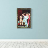 グローブタバコ株式会社Cuit Globe Vintageポスター キャンバスプリント (インサイチュ (ウッドフロア))