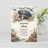 グローブトラベル別れの軍隊遠くにパーティー 招待状 (スタンド正面)