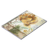 グローブフラワー付き装飾フレスコデザイン ノートブック (左側)