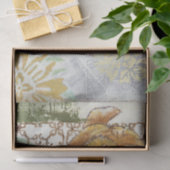 グローブフラワー付き装飾フレスコデザイン 薄葉紙 (ギフト)