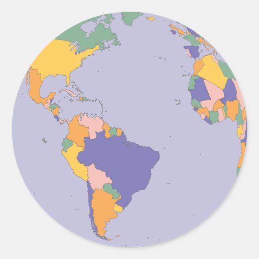 グローブマップシール ラウンドシール (正面)