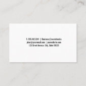 グローブロゴ | 背景太陽のを風にする 名刺 (裏面)