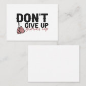 グローブ与えアアップしないおもしろいボクシング ノートカード (正面/裏面)