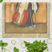 グローブ付きゴルフバッグbyジェニファー・ゴルdberger キッチンタオル (折り畳み)