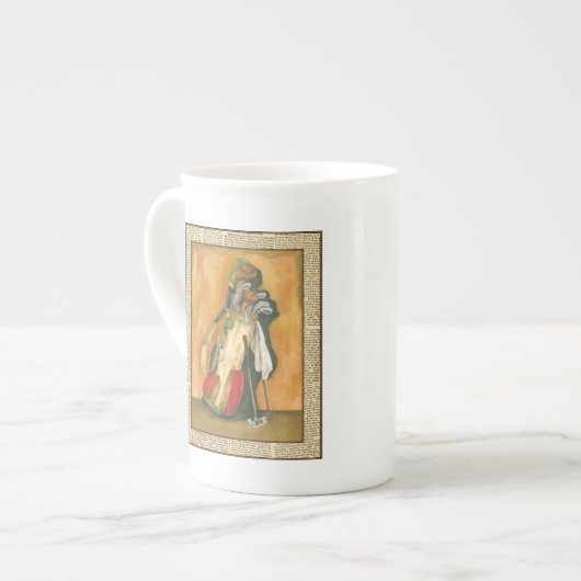 グローブ付きゴルフバッグbyジェニファー・ゴルdberger ボーンチャイナマグカップ (正面左)