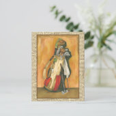 グローブ付きゴルフバッグbyジェニファー・ゴルdberger ポストカード (スタンド正面)