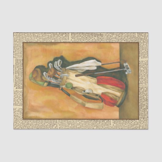 グローブ付きゴルフバッグbyジェニファー・ゴルdberger 薄葉紙 (正面)