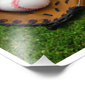 グローブ付き野球こうもり及び野球 フォトプリント            (角)