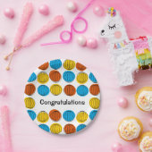 グローブ数々の紙プレートラウンド ペーパープレート (パーティー)