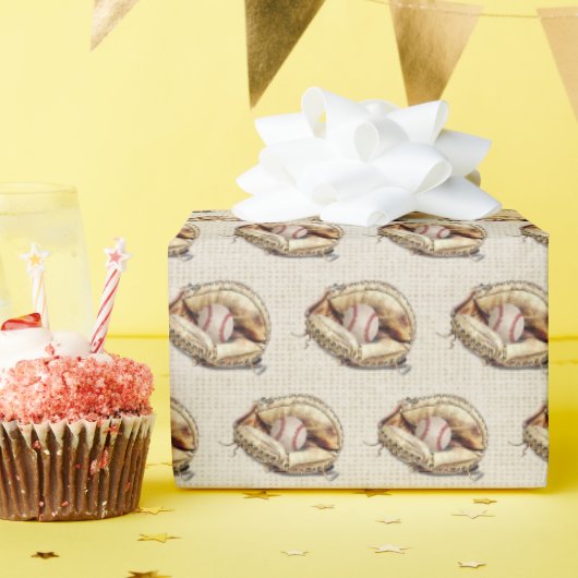 グローブ誕生日 ラッピングペーパー (誕生日パーティー)