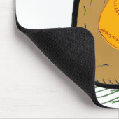 グローブ&ボール付き少年のためのマウスパッド マウスパッド (コーナー)